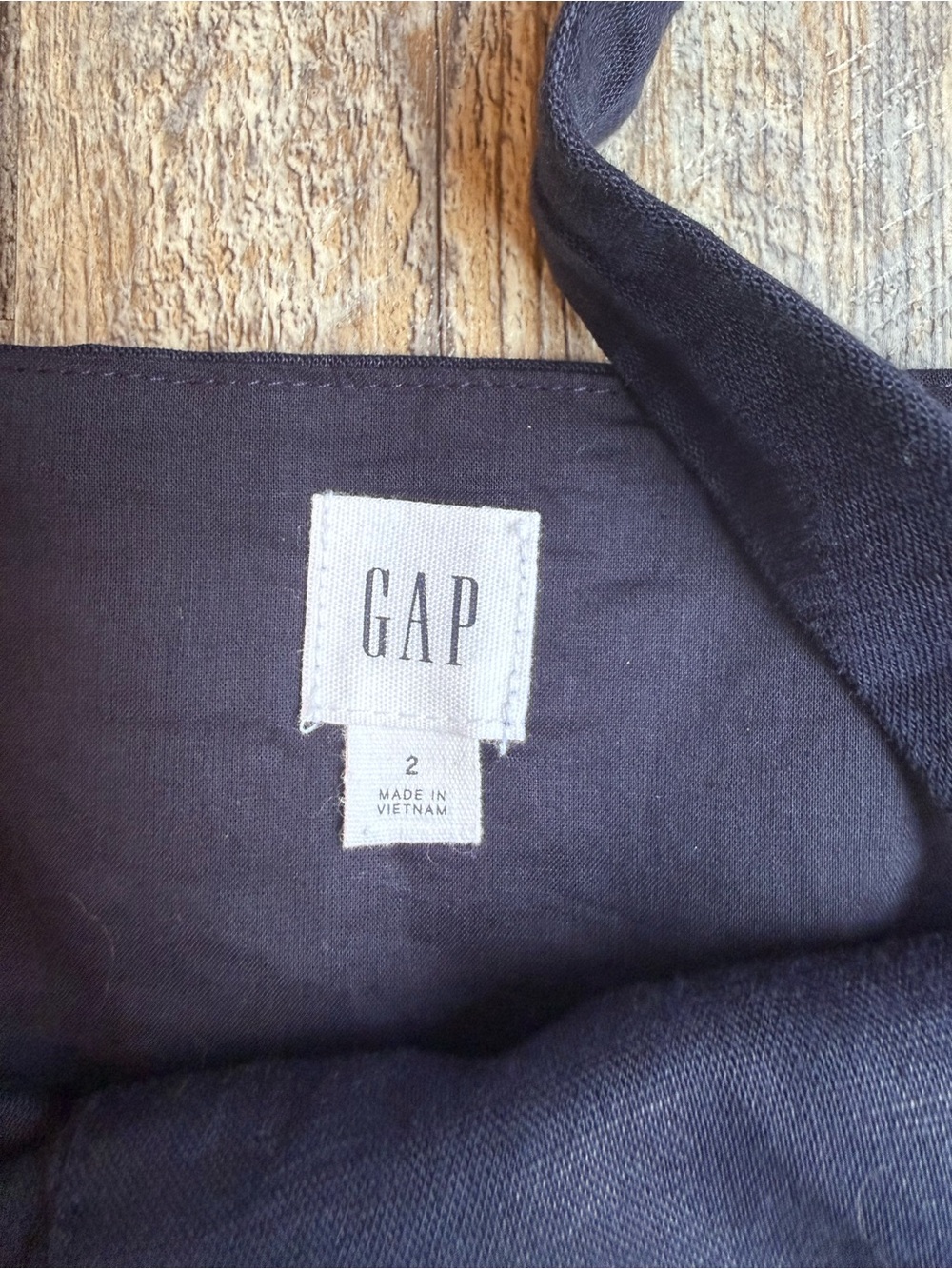 GAP Navy Button-Front Sundress - Picture 2 of 5